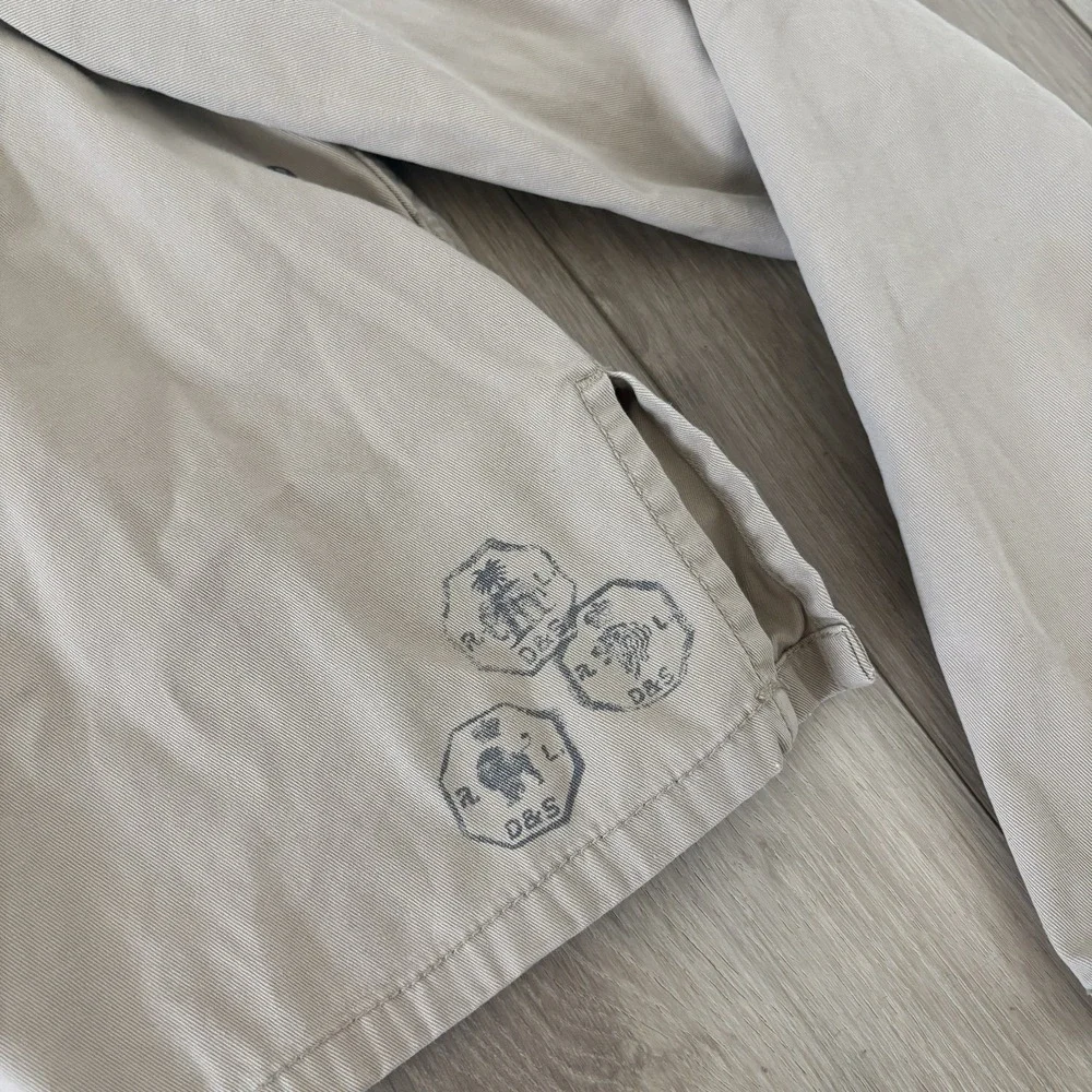 Denim Supply Ralph Lauren Jacket Women M Beige Canvas Guide Outdoor Cargo Hiking